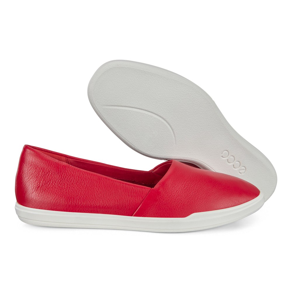 ECCO Womens Loafer Red - Simpil - CQI-501678